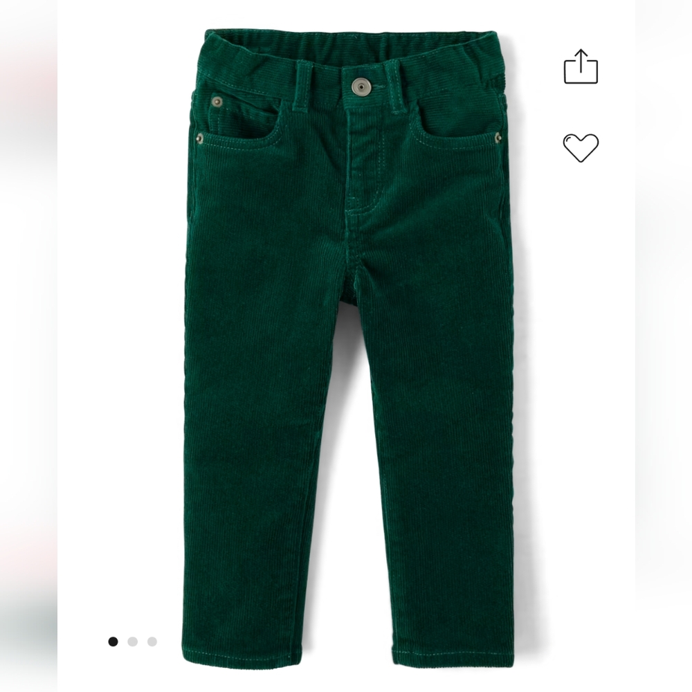 The Children's Place green corduroy pants, worn once!